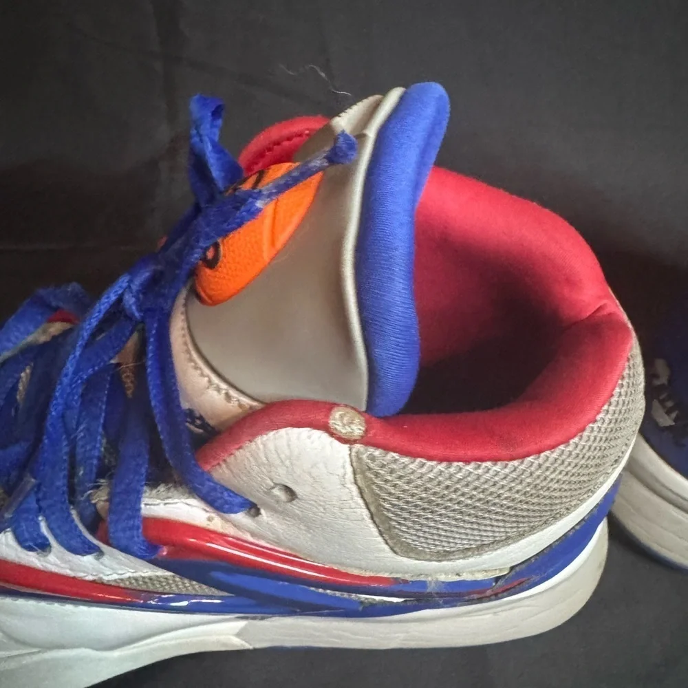 Reebok Kids Sneakers in White, Blue, and Red - Picture 6 of 14